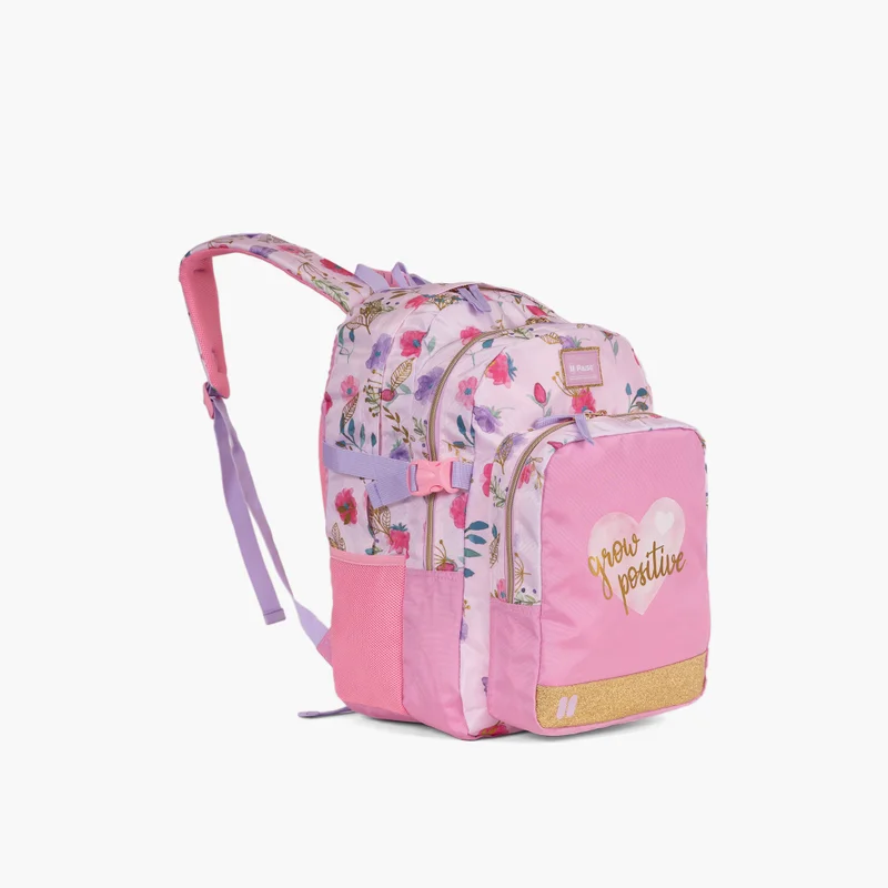 PAUSE Floral Print Backpack for Girls
